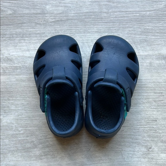 Kids Navy Blue Ten Little Splash Sandals - Picture 1 of 3